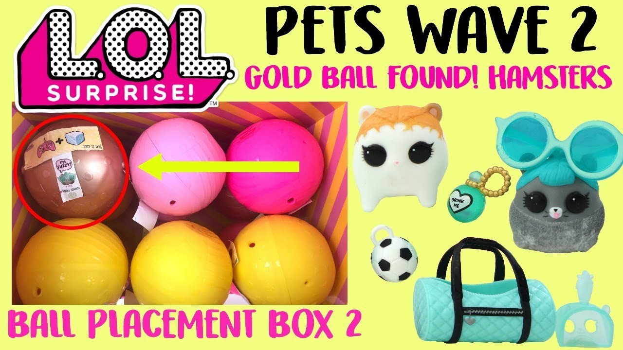 LOL Surprise Pets Wave 2 Series 3 hack, Gold Ball Placement Ultra Rare Twin Hamsters
