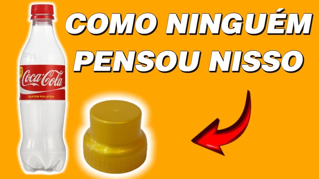 ✅️ GARRAFA PET E TAMPA DE AMACIANTE | FÁCIL DE FAZER -COMO NINGUÉM PENSOU NISSO