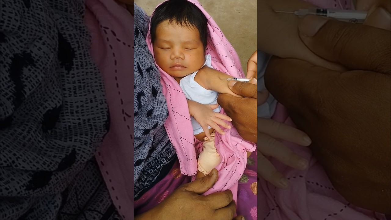 newborn baby vaccination moment #injection #cute #baby #babycare #babyhealth #babyimmunization