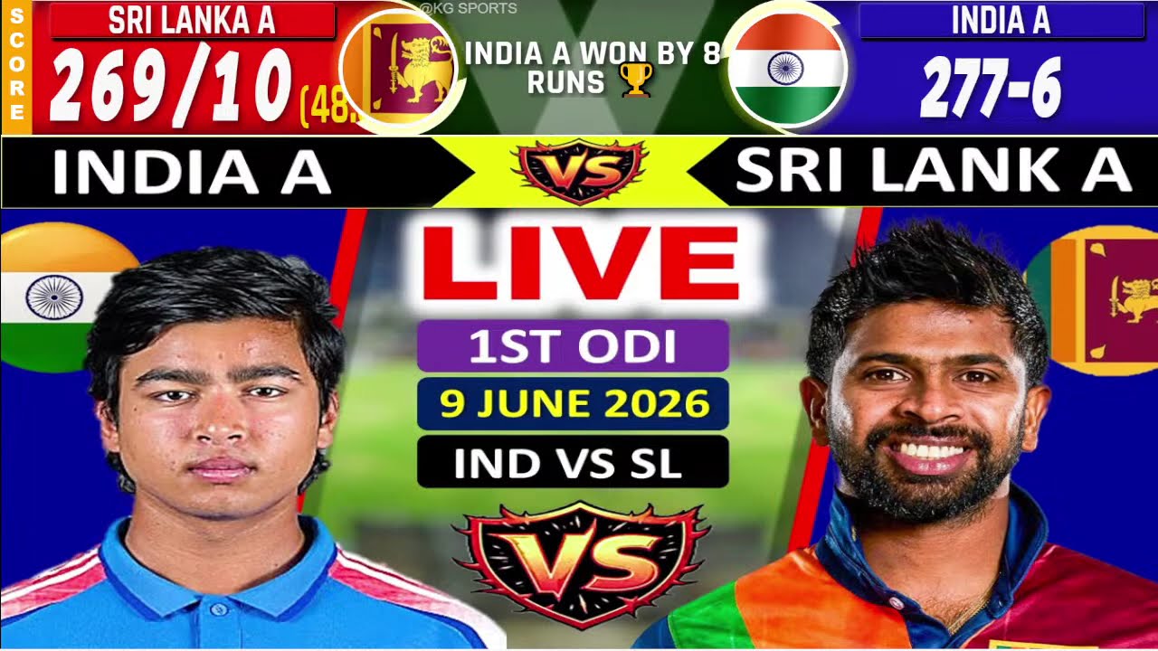 🔴India vs Sri Lanka A, 1st ODI Match | IND vs SL | Live Cricket Match Today | #live #Match