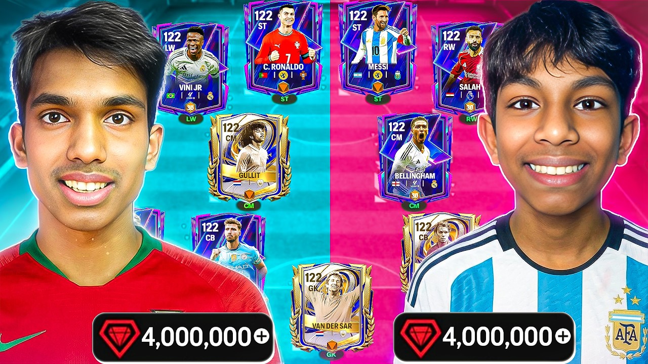 4 Million Vs. 4 Million Gems Pack Opening! Packed SIX 117 RONALDO & MESSI!