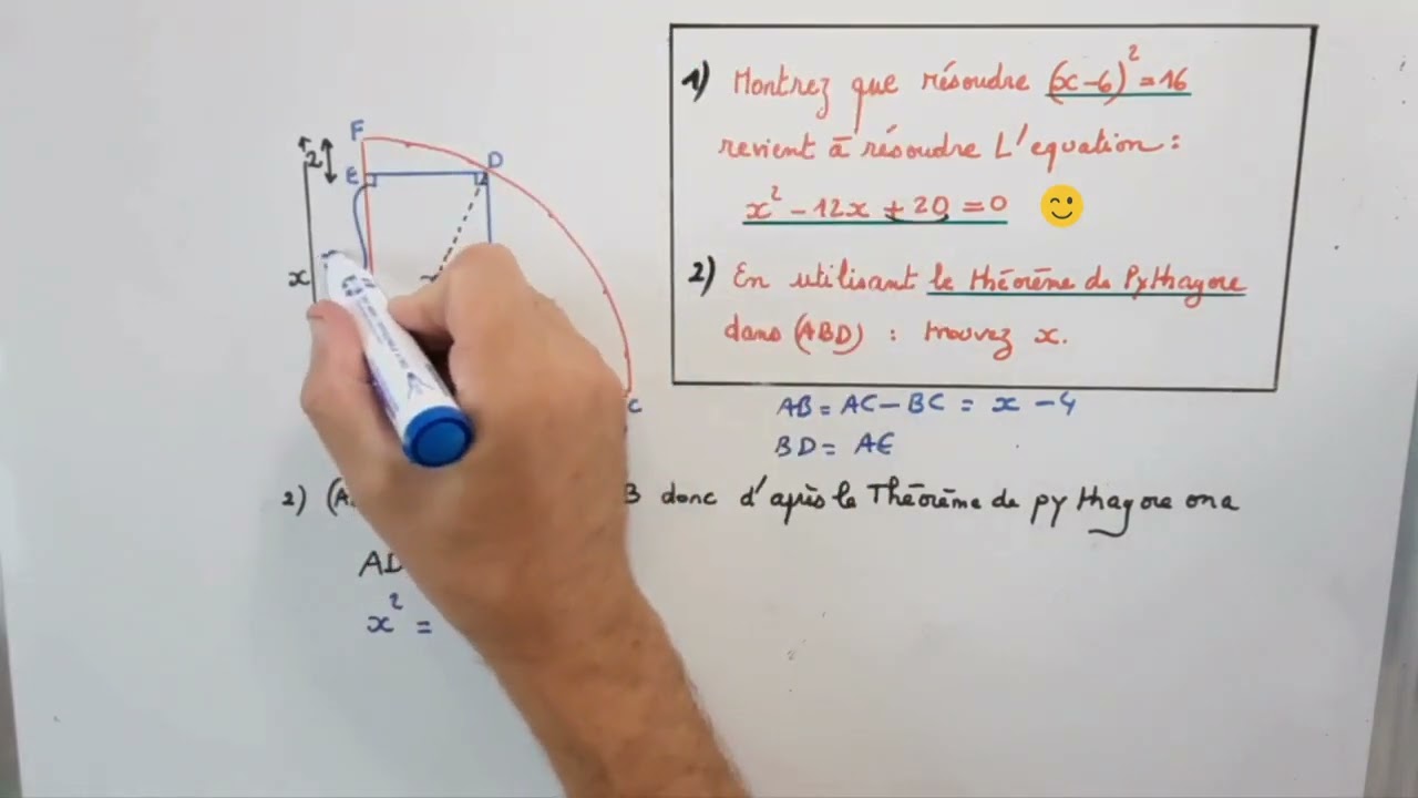 Maths au Crpe :  Equation  et cercle