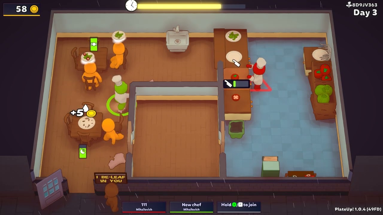 PlateUp! - local Co-op Gameplay [Casual/Time management/Arcade/Strategy for 1-4 players]