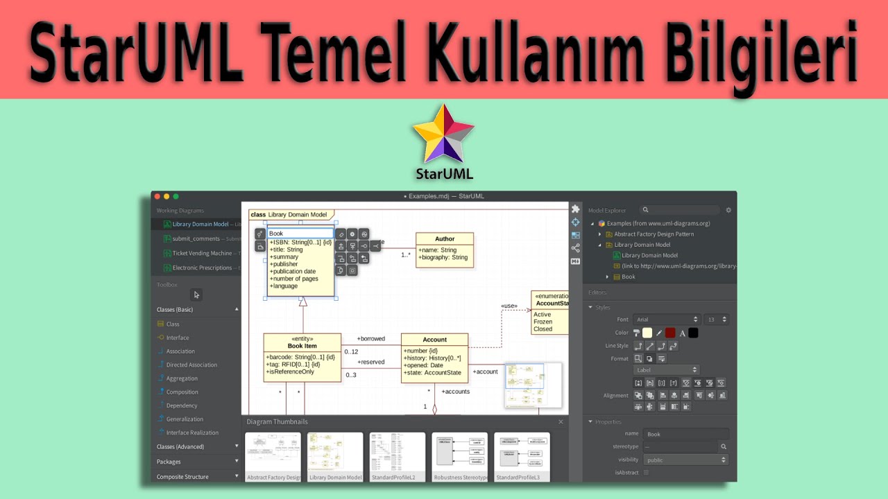 StarUML Temel Kullanım