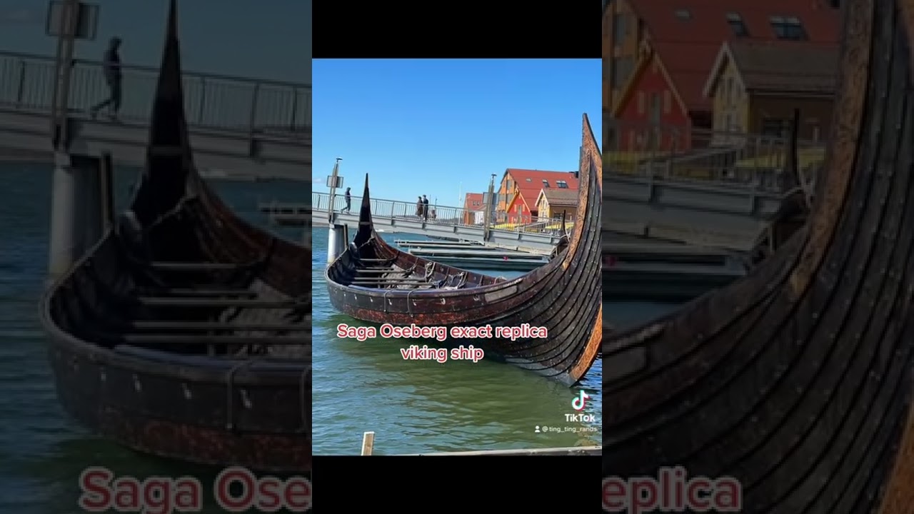 Saga Oseberg exact replica || vikingship #youtubeshorts #shorts