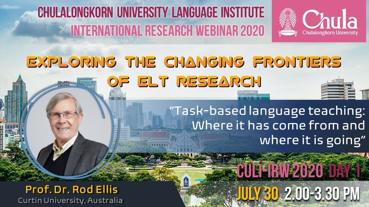 CULI-IRW 2020 - Day 1 Session 2 : Prof. Dr. Rod Ellis
