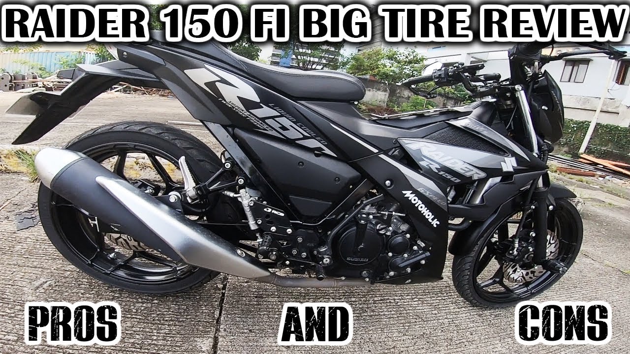 Raider 150 fi Review on Big Tire Concept | 4 Pros & 4 Cons
