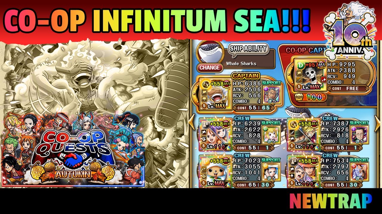 【OPTC】OPTC My Team Farming CO-OP in Infinitum Sea!!! OPTC Indonesia!!!【トレクル】