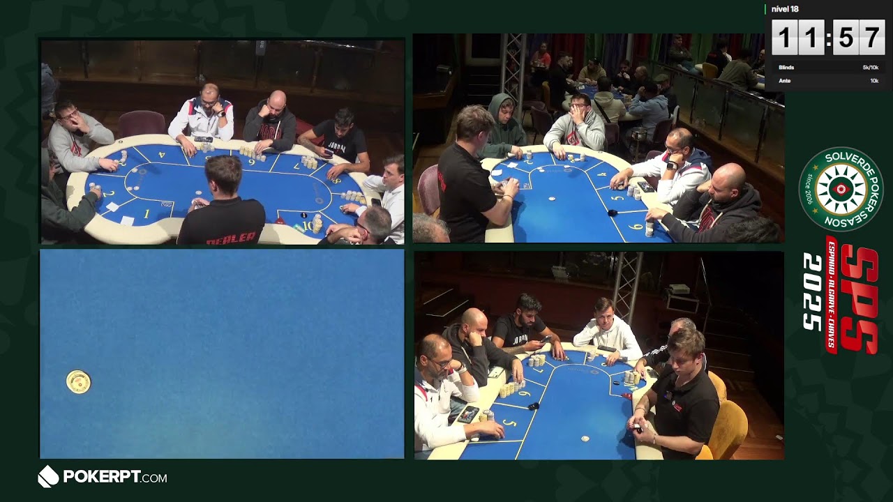 🔴 Dia 2 Main Event Etapa #8 Solverde Poker Season - Hotel Algarve Casino
