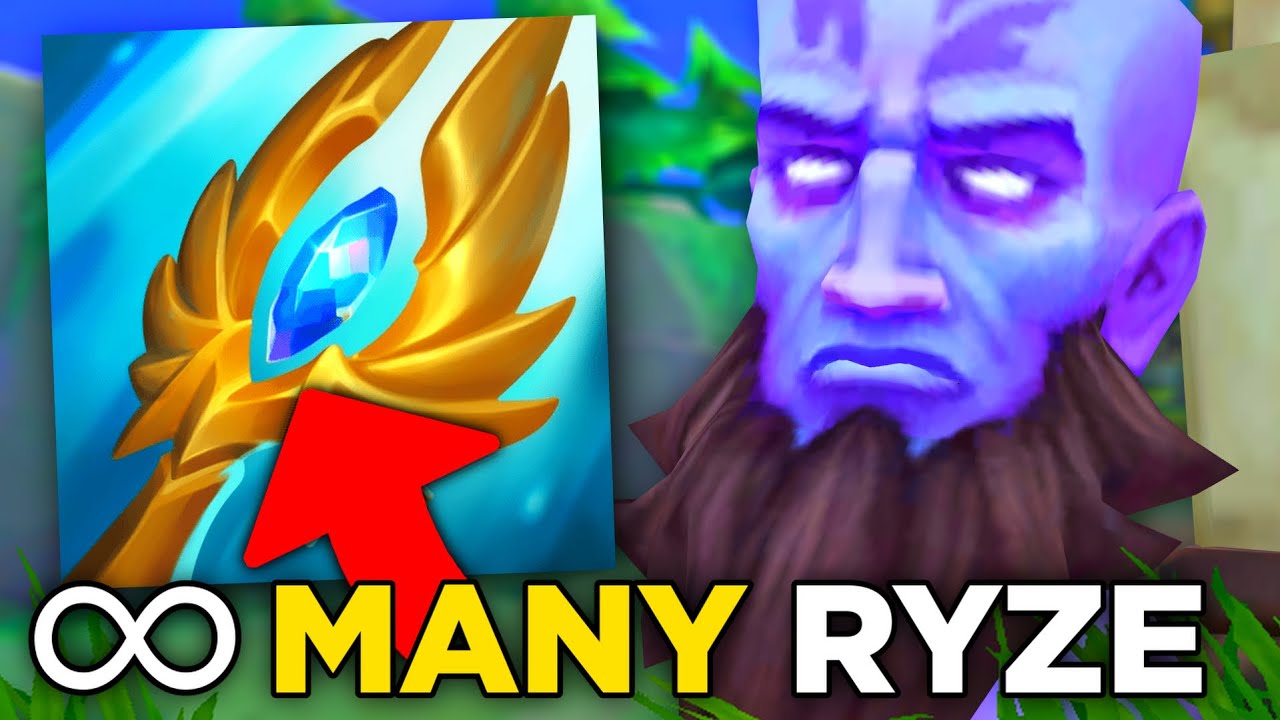 Ryze pod nieskończoność many bije dużo w League of Legends