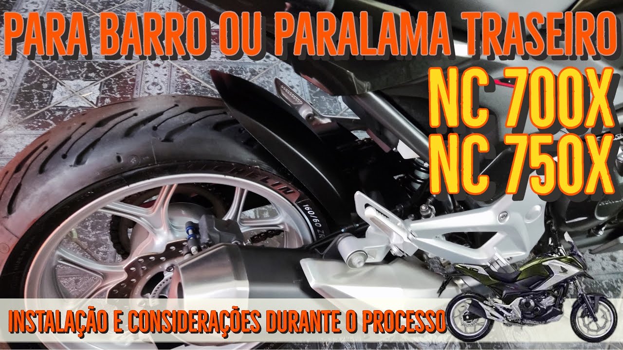 Instalando Paralama Para Barro Traseiro Honda NC 750X