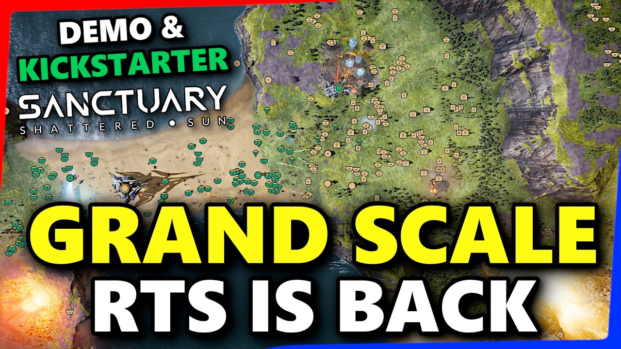 New Grand Scale RTS Sanctuary Shattered Sun has a demo on Steam and Kickstarter funded in 2026