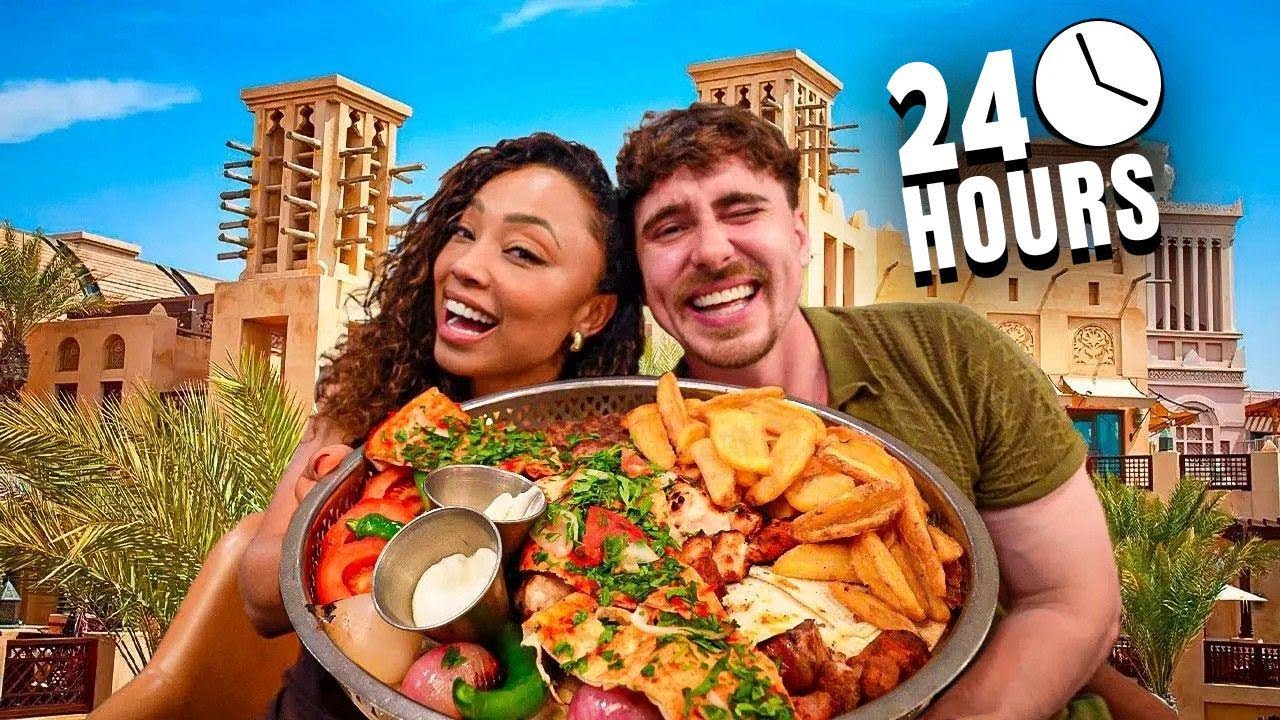 24 Hours Eating Only Street Food in Old Dubai