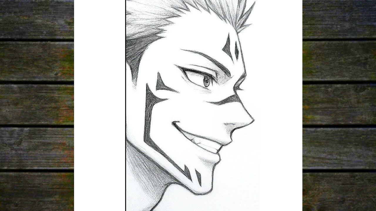 كيفية رسم سوكونا خطوة بخطوة | رسم انمي سهل | كيفية رسم الأنمي خطوة بخطوة