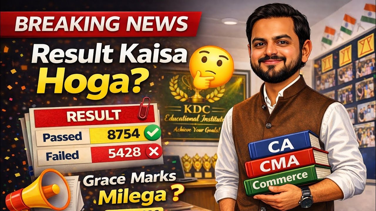 CMA Inter Result 2026 Passing Percentage ?  Grace Marks ✅?