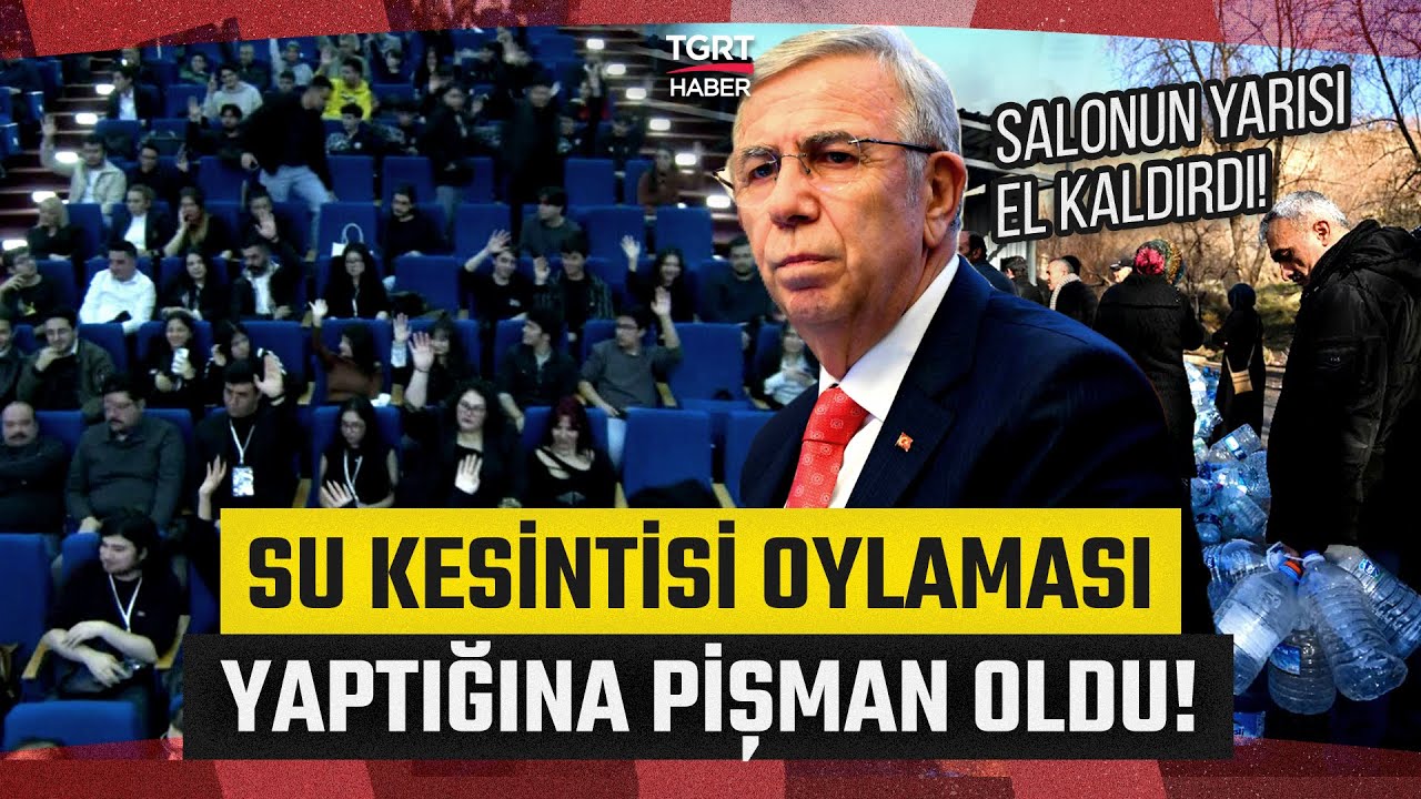 Mansur Yavaş Su Kesintisi Oylaması Yaptı, Salonun Yarısı Elini Kaldırınca Pişman Oldu! - TGRT Haber