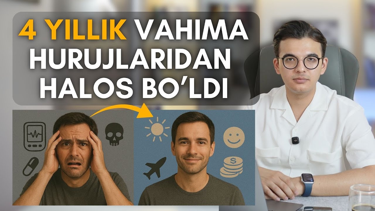 4 yillik Panik atakalar va Nevrozni bemorim qanday yengdi?/ PANIK ATAKALAR halos bo'lish