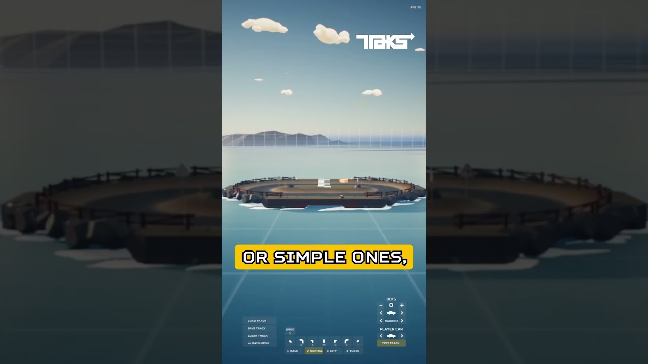 Traks is a lowpoly racing game with a built in track editor