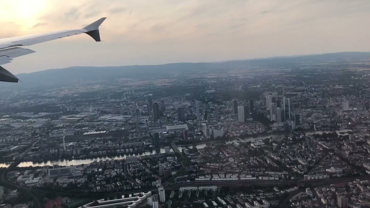 Landing in Frankfurt Germany