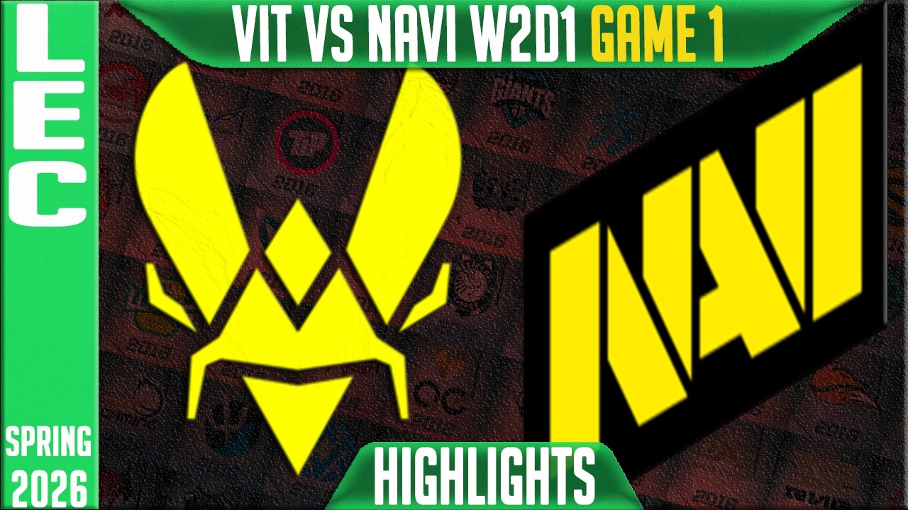 VIT vs NAVI Highlights Game 1 | LEC Spring 2026 W2D1 | Team Vitality vs Natus Vincere G1