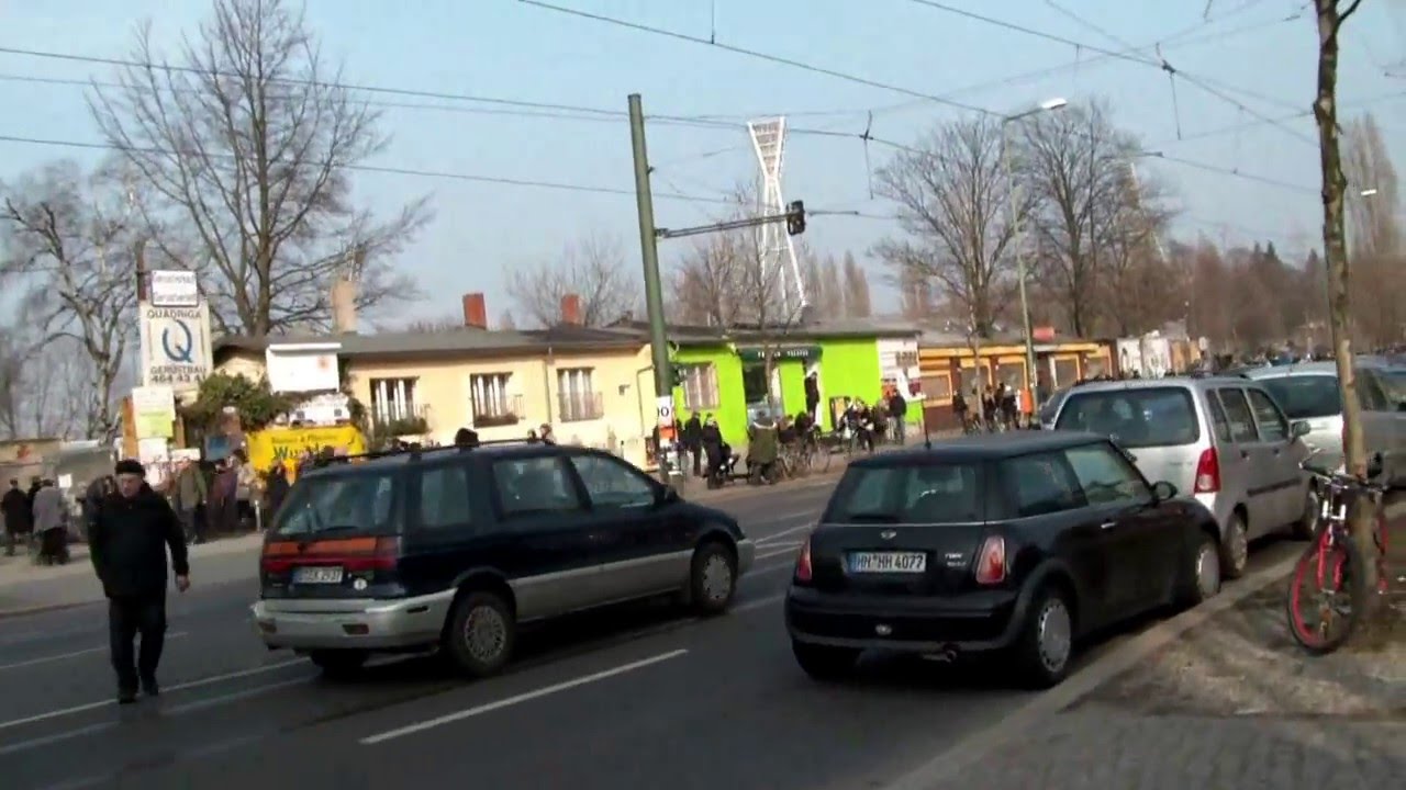 Berlin Radtour Bernauer Stra&szlig;e - Nordbahnhof bis Sch&ouml;nhauser Allee (Feb.2011)