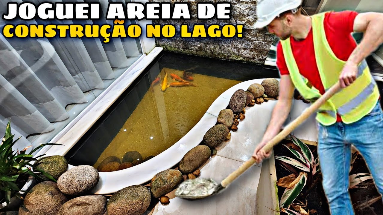 AREIA DE CONSTRUÇÃO EM AQUÁRIOS E LAGOS
