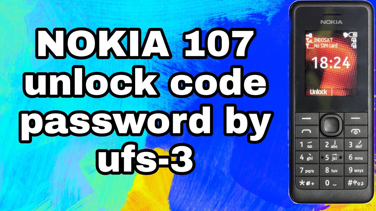 unlock code password nokia 107 by ufs-3