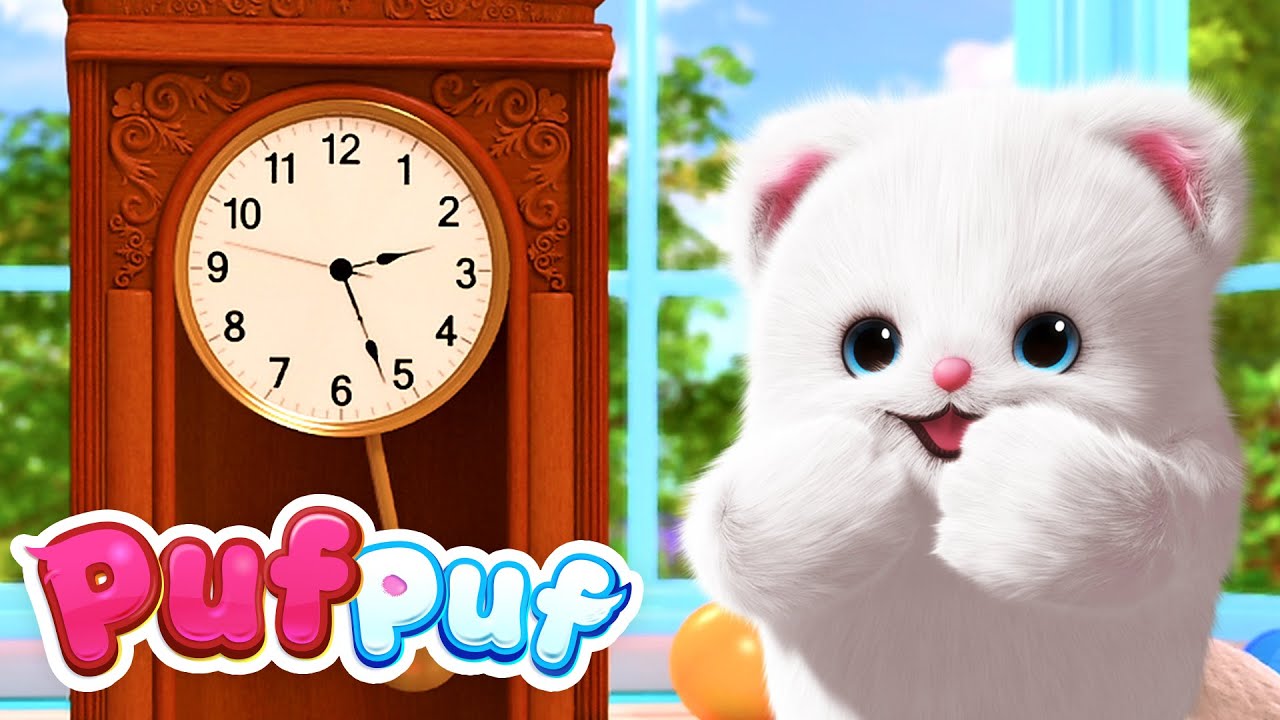 Tic -Tac 🕐 Învățăm programul zilei cu Puf Puf! Cântece Copii