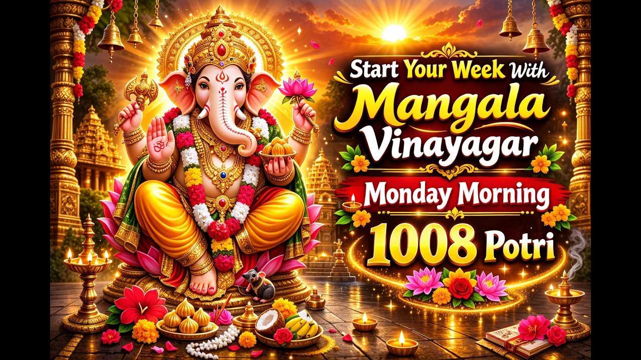 Mangalavinayagar 1008 Potri Live 🕉️🐘 | Ganesh Devotional Chanting 🙏 | Global Bhakthi 🌍✨