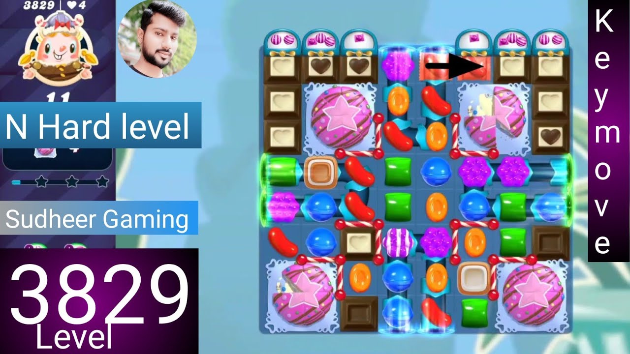 Candy crush saga level 3829 । No boosters । N Hard level । Candy crush 3829 help । Sudheer CC Gaming