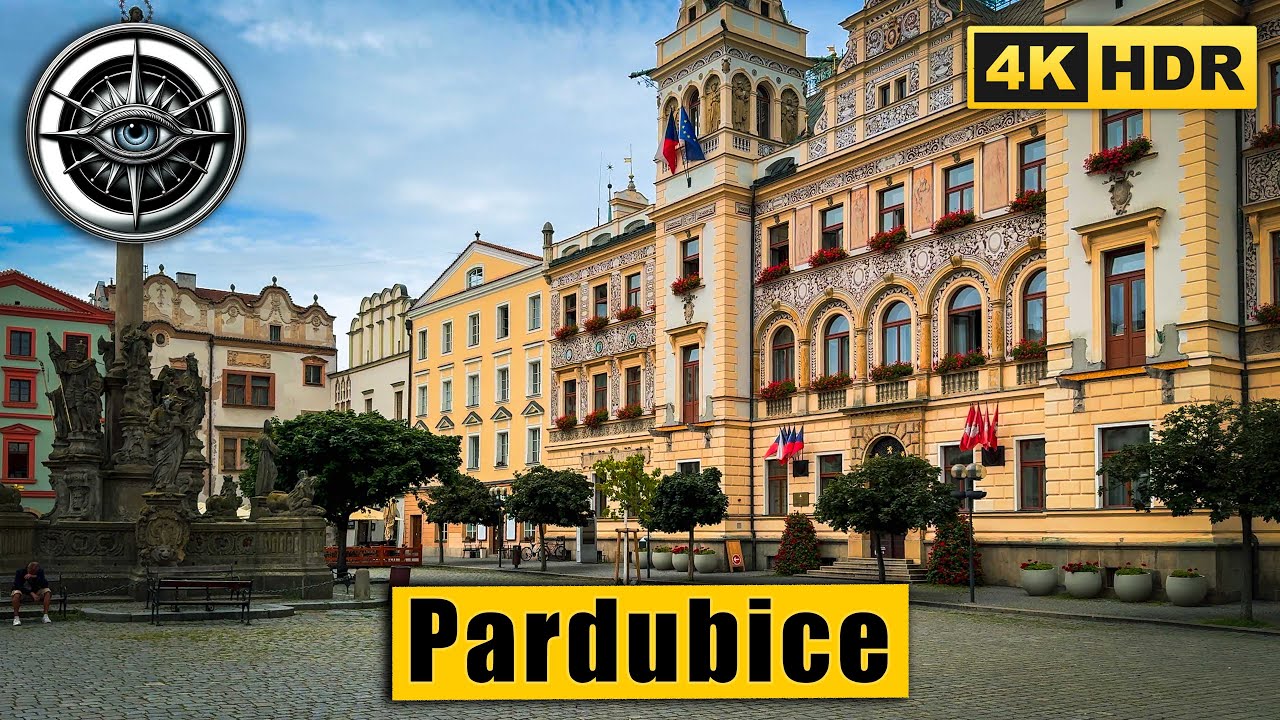 Pardubice Walking Tour | A Charming Czech City 120 km from Prague | 4K HDR
