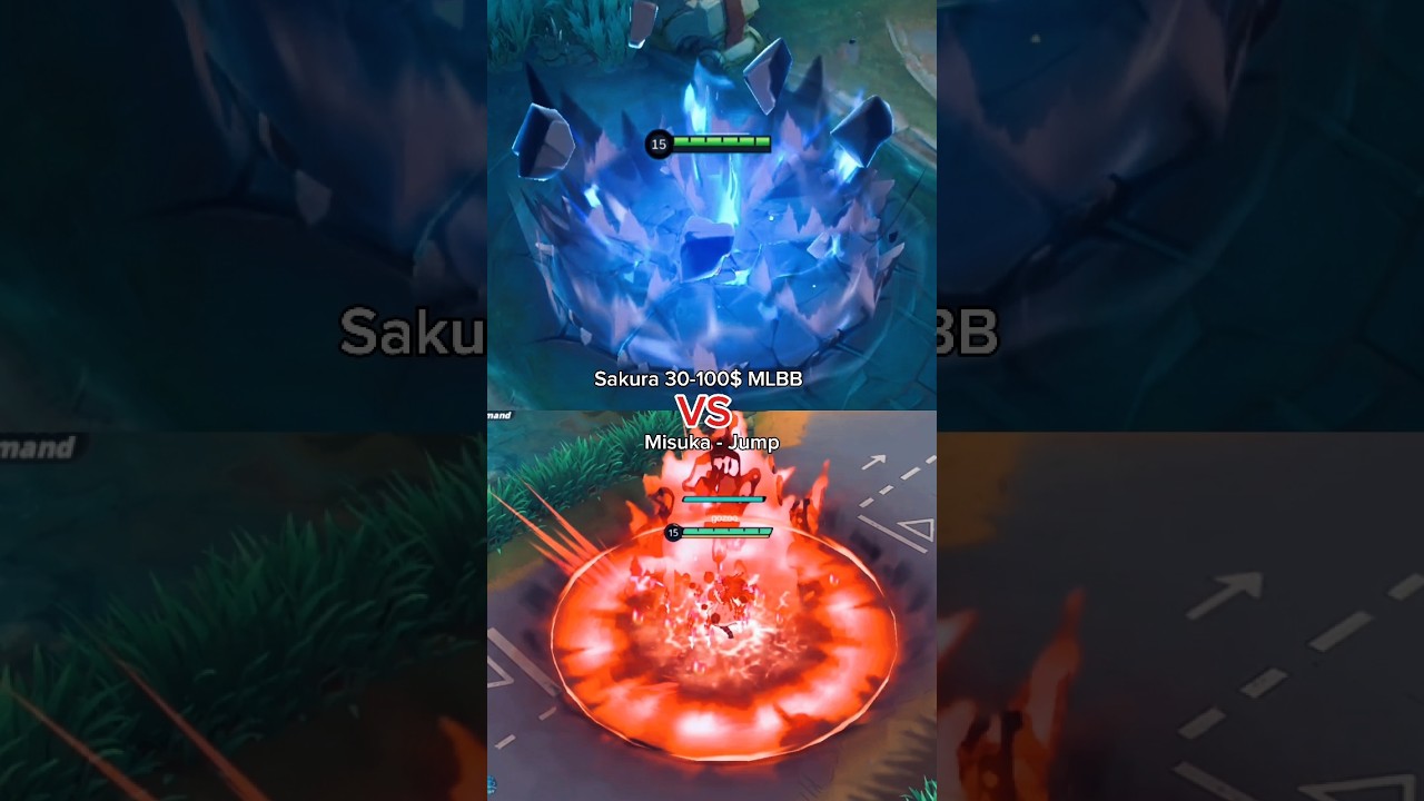 Sakura mlbb vs Nezuko Jump Assemble #mobilelegends #mlbb