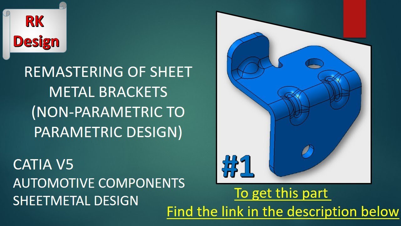 Remastering Non Parametric to Parametric Exercise #1 Catia Tutorial with IGES & STEP format CAD file