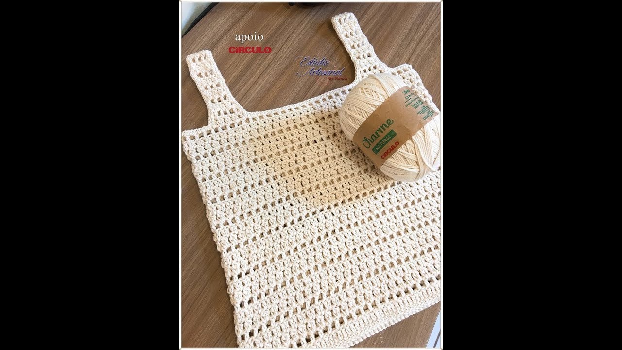Blusa regata em croche para o verão