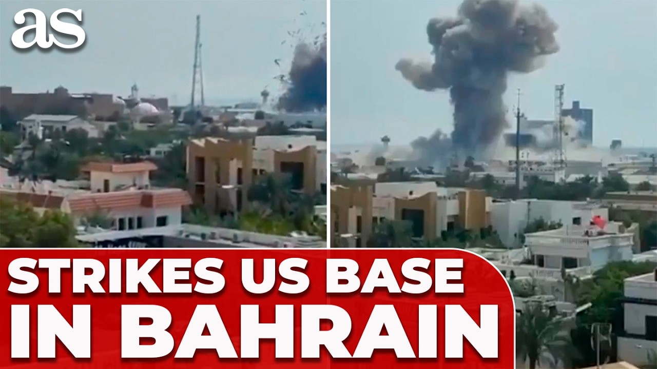 EXPLOSION CAPTURED: Iran MISSILE hits U.S. Fifth Fleet Headquarters in Bahrain