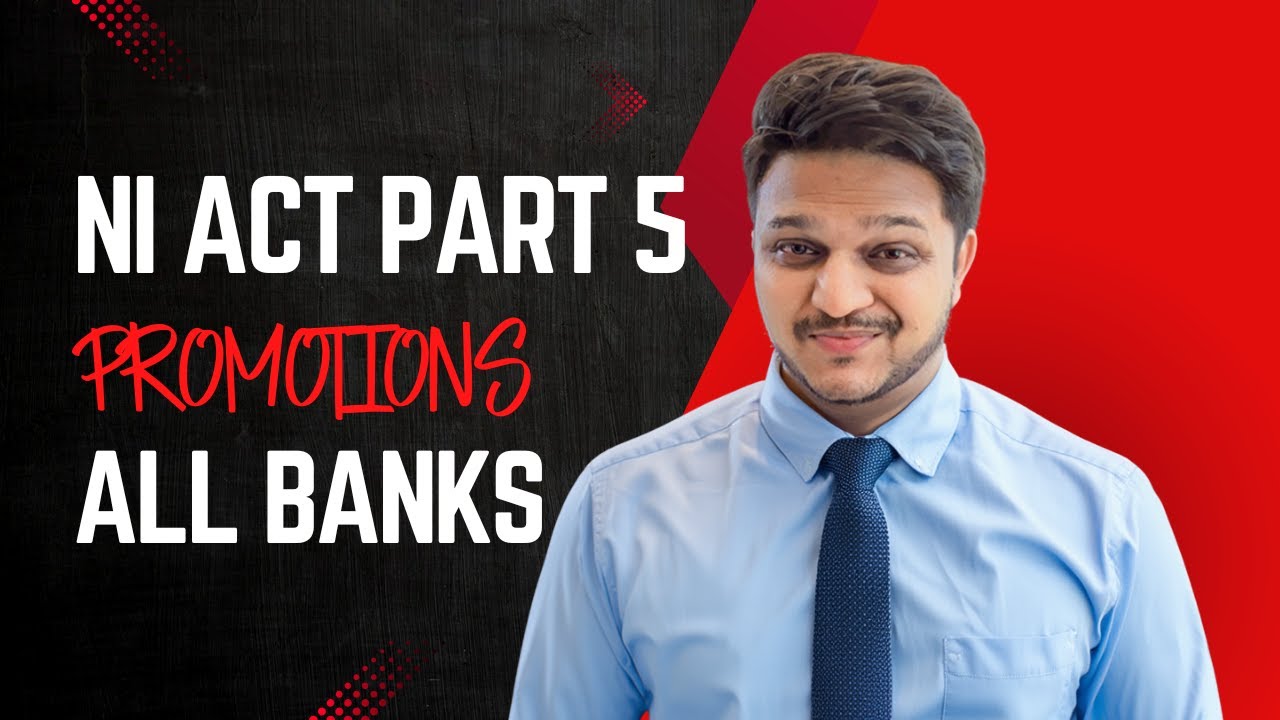 NI PART 2 | Bank Promotions | JAIIB in Hindi | Latest Updates