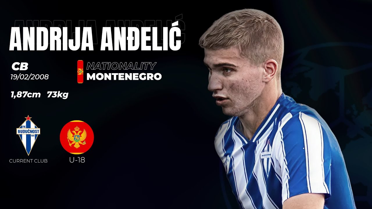 Andrija Anđelić │ CB │ FK Budućnost, Montenegro u18 │ Highlights 2025/26
