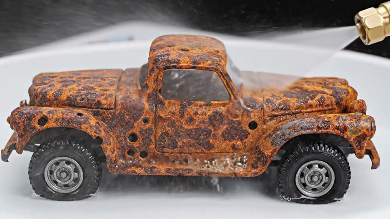 Extreme Rust Removal! Restoring a Rusted Toy Truck | Satisfying Before & After Transformation