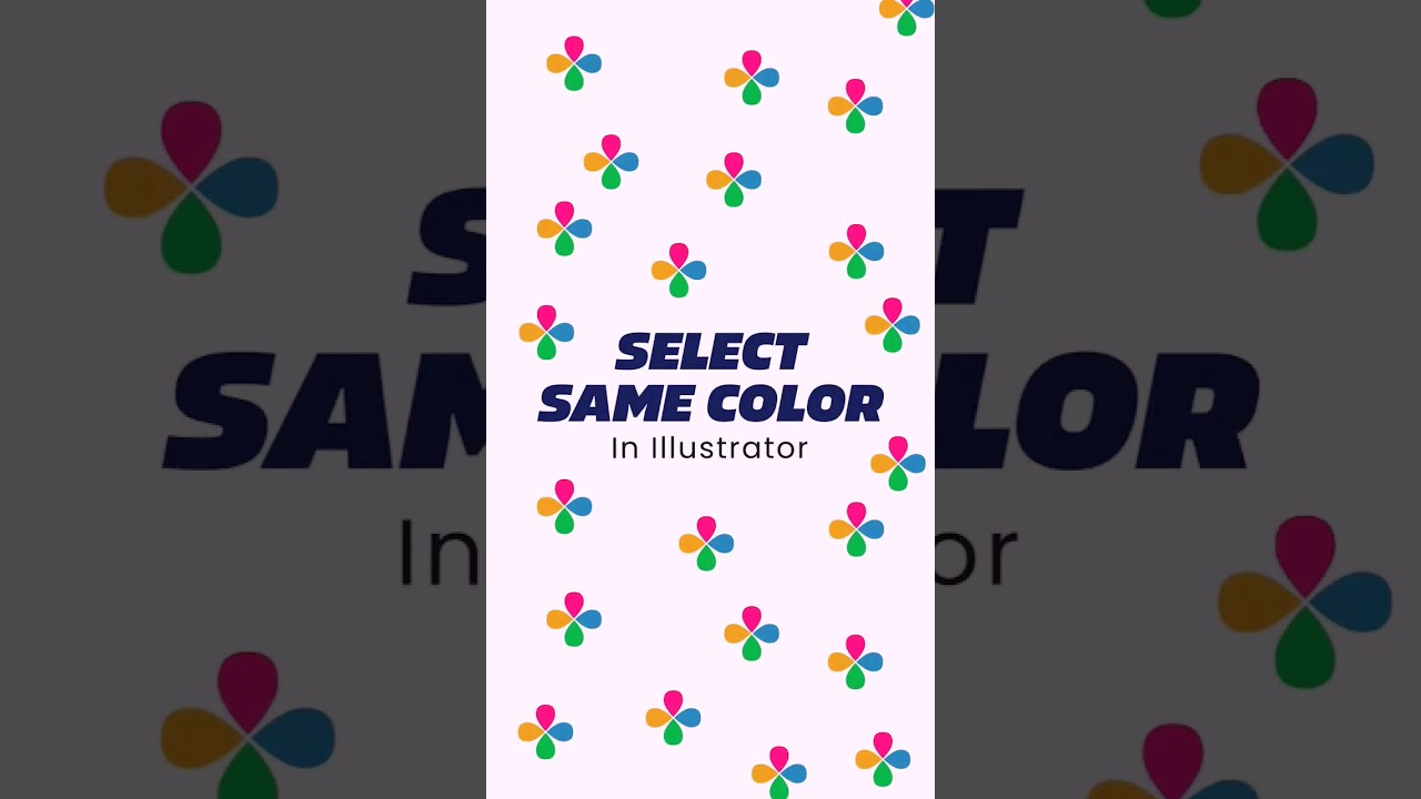 How to select same color in Illustrator 💡...#illustrator #tips #tricks #design #graphicdesign
