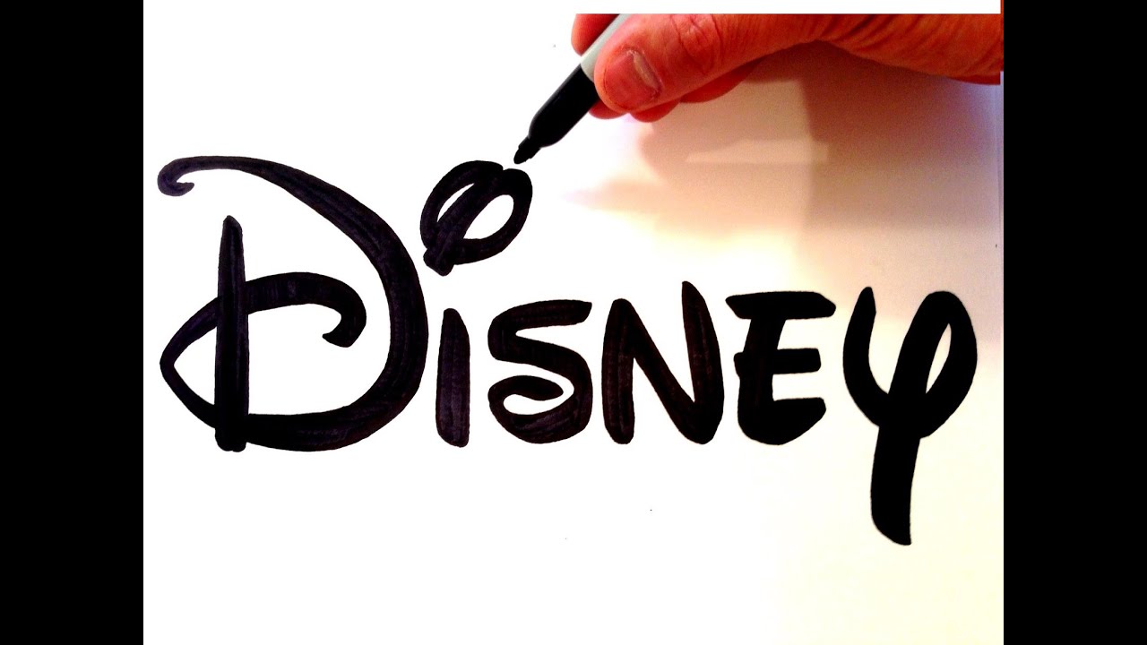 How to Draw the Disney Logo Freehand