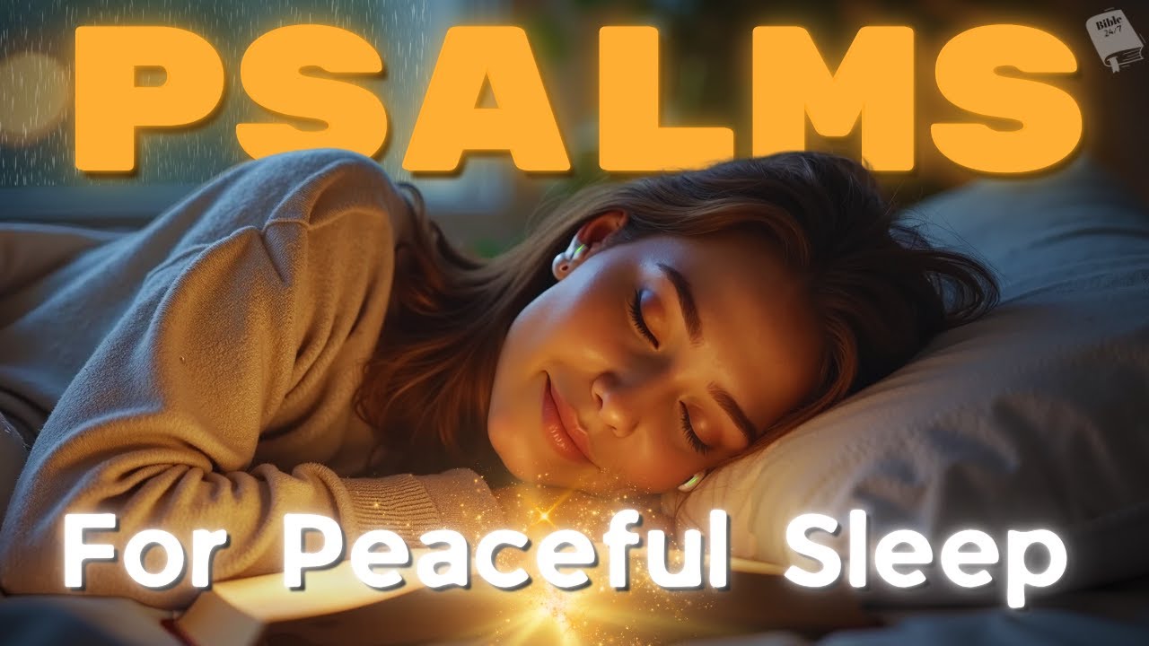 Psalms for Peaceful Sleep | KJV Bible Reading & Reflections with Rain & Piano