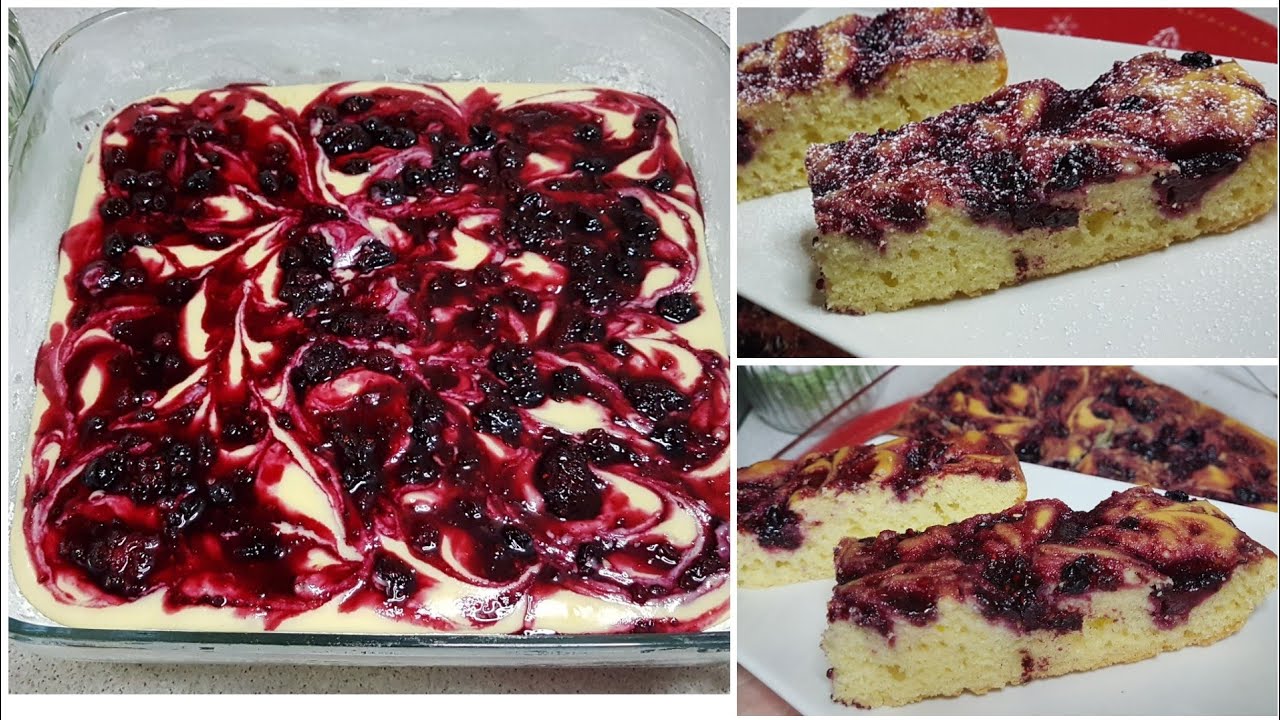 torta ai frutti di bosco super deliziosa e molto morbida, facile e veloce