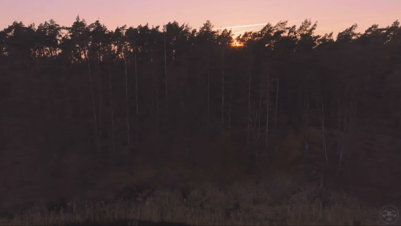 Lübz und Umgebung.( Sonnenuntergang am Passower See.)