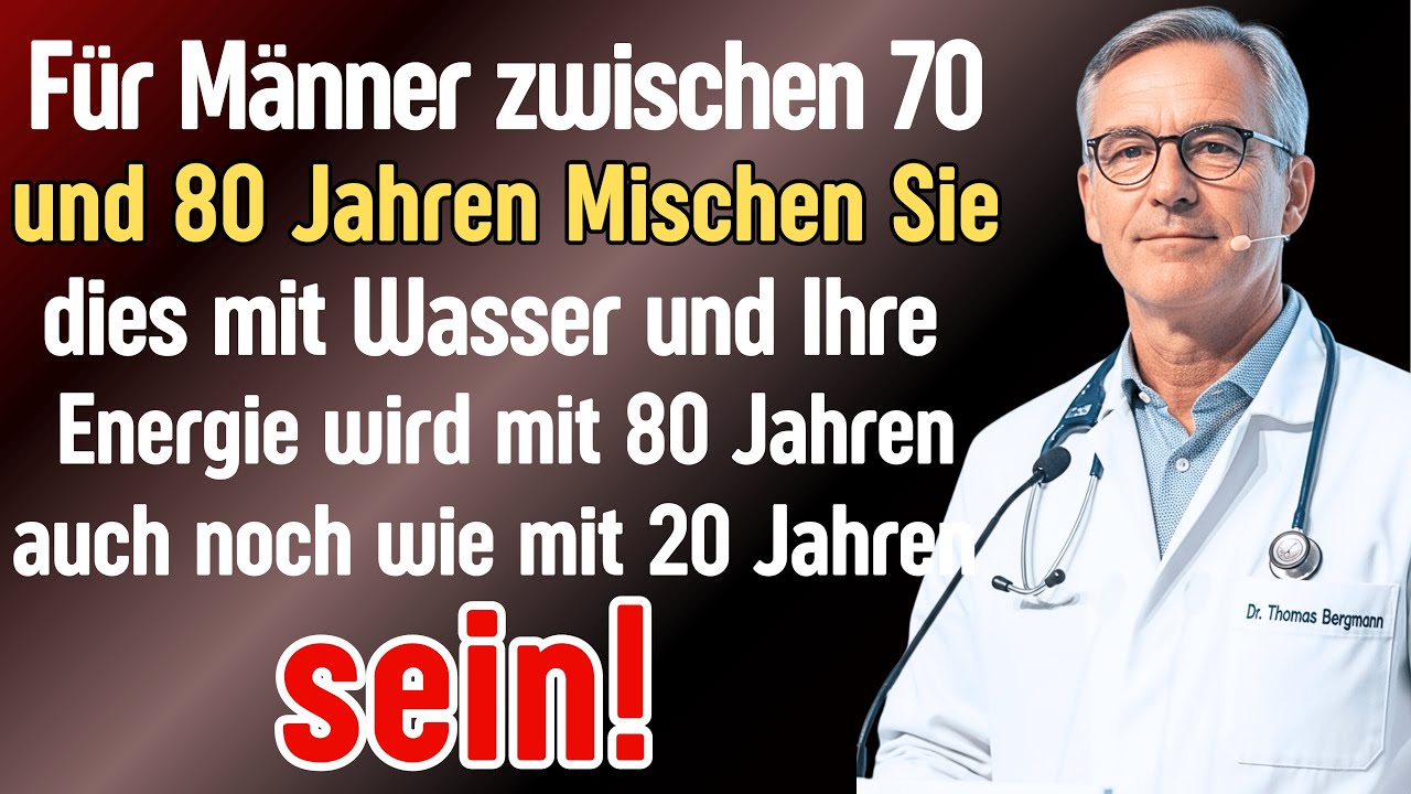 Mischen Sie dies mit Wasser und fühlen Sie sich mit 80 Jahren so energiegeladen wie mit 20!
