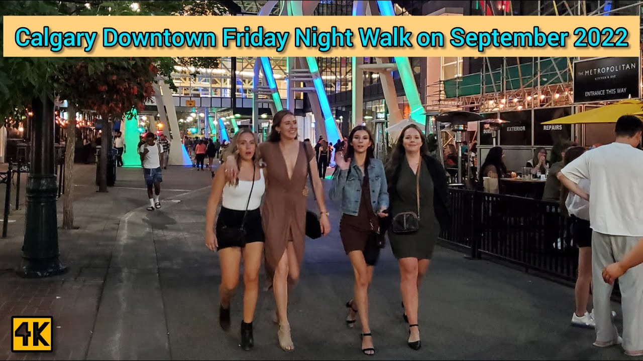 Calgary Downtown Friday Night Walk on September 2022 #calgary #canada #alberta