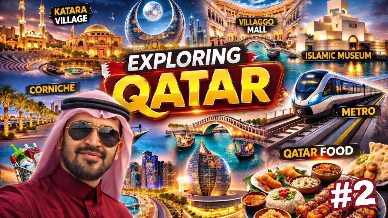 Exploring Qatar | Katara Village, Villaggio Mall,Metro, Corniche, Food & Prices (Full Travel Guide)