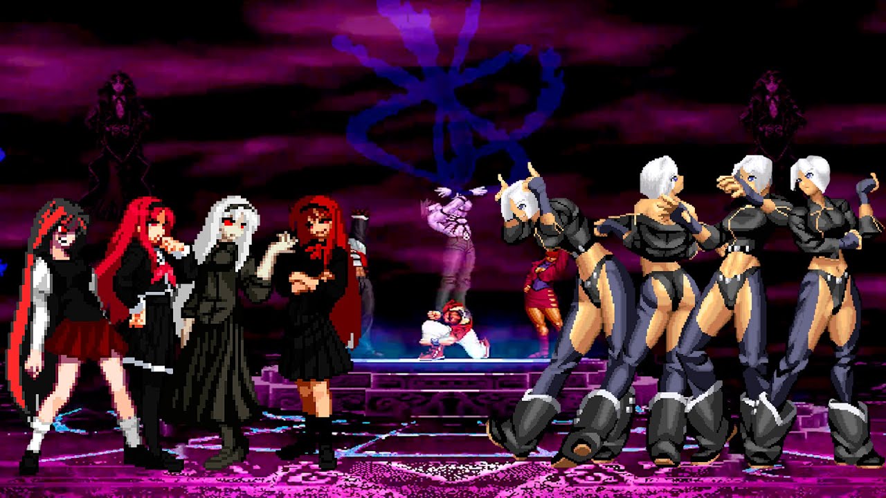 [KOF Mugen] Akiha Yagami Team vs Angel Team