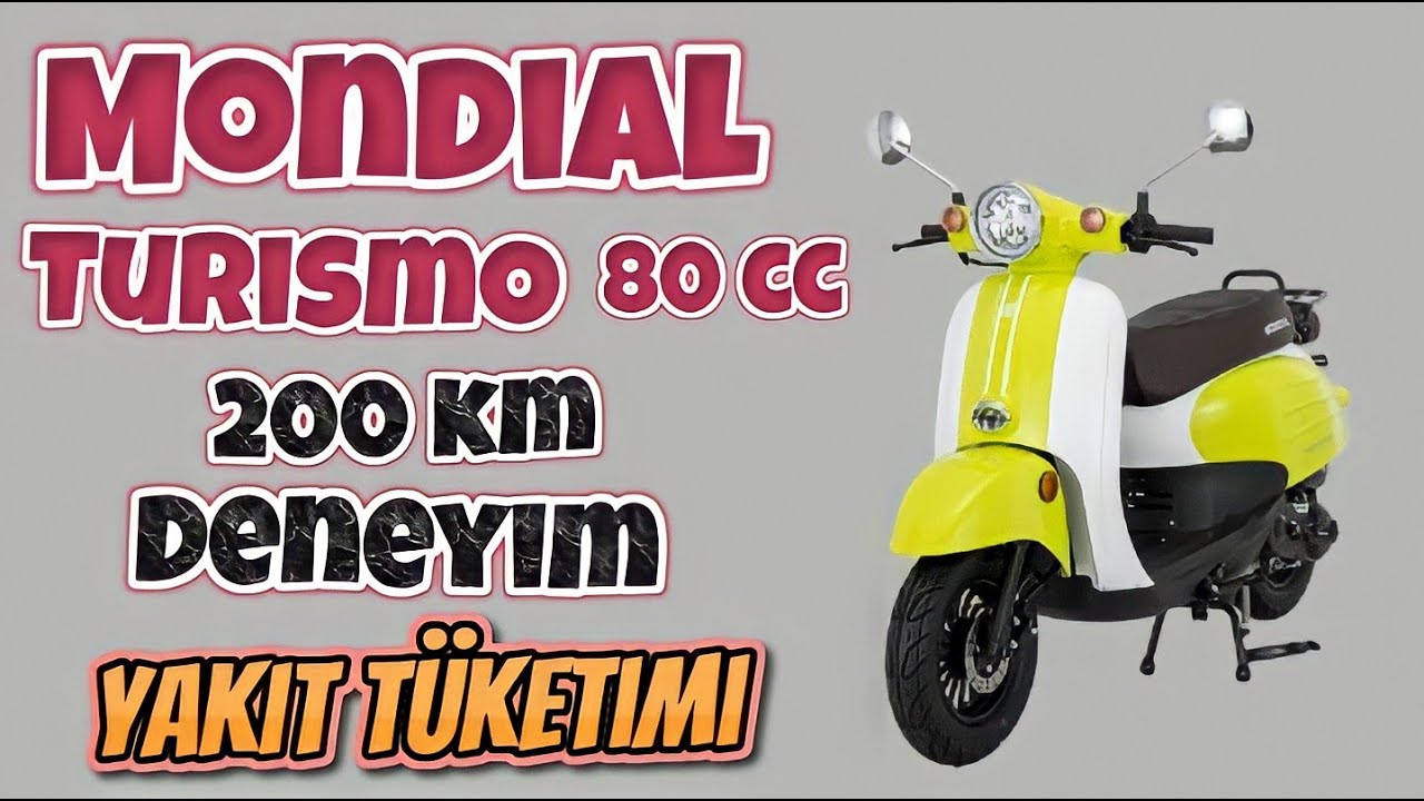 Mondial Turismo 50 (80cc) Deneyim | Yakıt Tüketimi | İyi kötü yanları