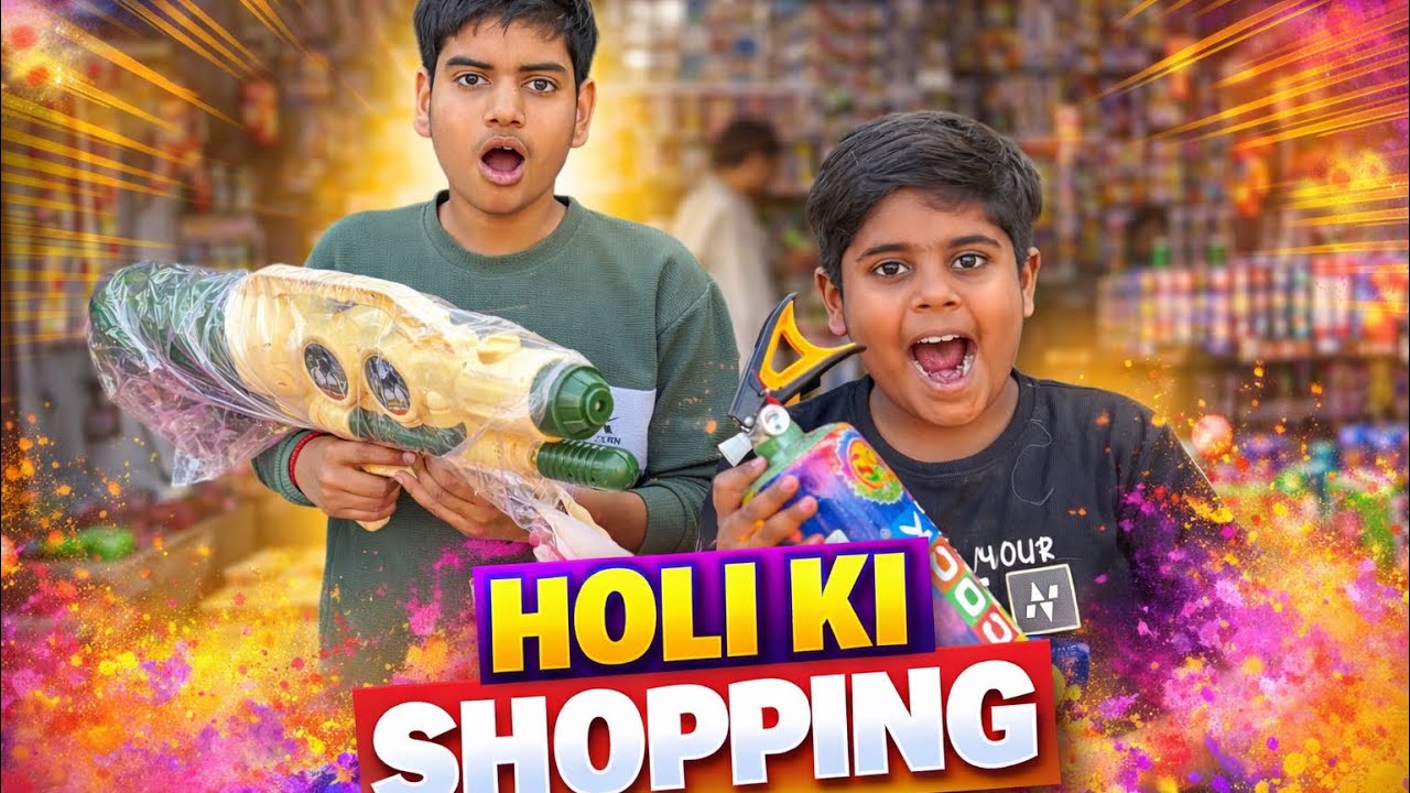 HOLI KI SHOPPING || HOLI SHOPPING VLOG || HOLI CELEBRATION VLOG || HOLI 2026 VIDEO || HINDI VLOG 
