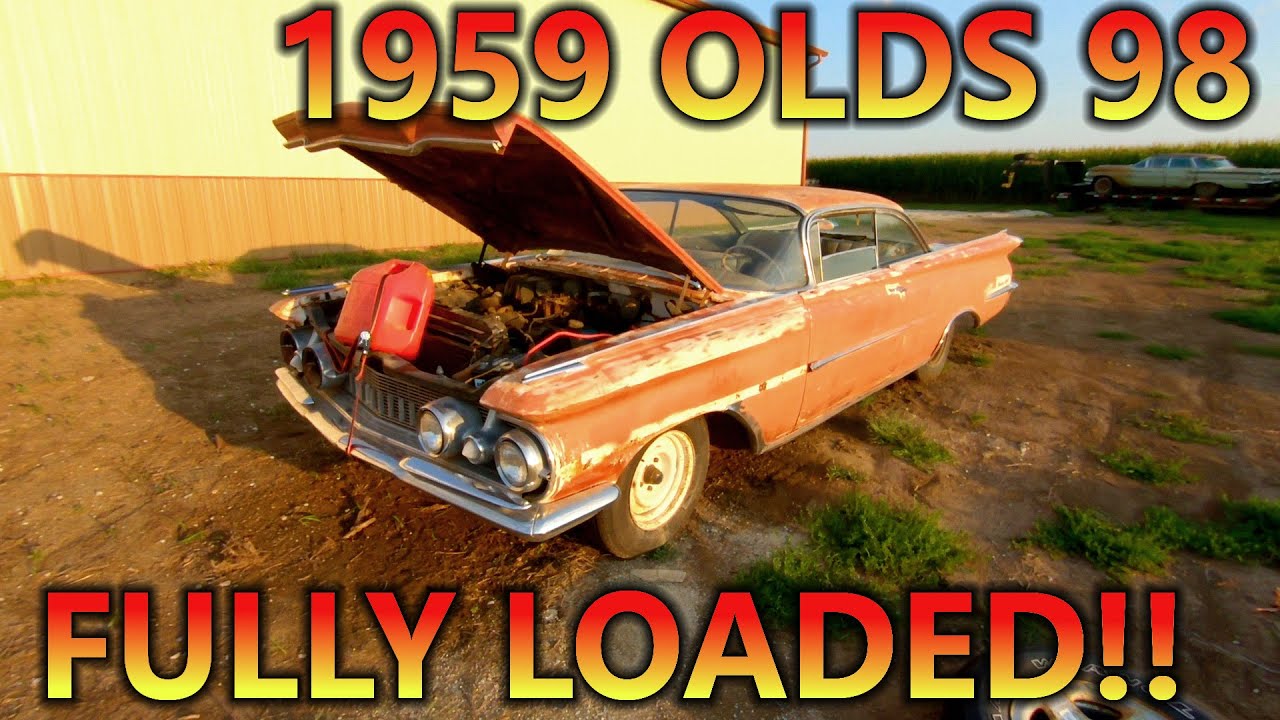 I Bought a FULLY LOADED 1959 Oldsmobile 98 COUPE From Arizona! | First Start, New Steering Box, Etc!